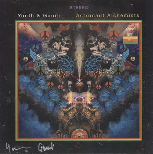 Gaudi Astronaut Alchemists + Autographed vinyl LP album (LP record) UK 4F2LPAS892878