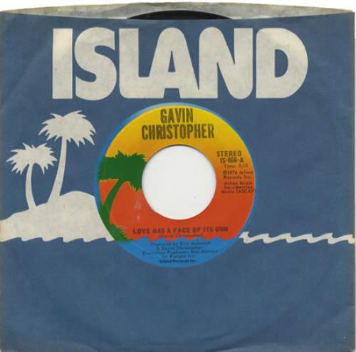 Gavin Christopher Love Has A Face Of Its Own 7" vinyl single (7 inch record / 45) US GVC07LO451241
