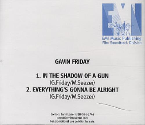 Gavin Friday For: Ladder 49 CD-R acetate US GAVCRFO328351