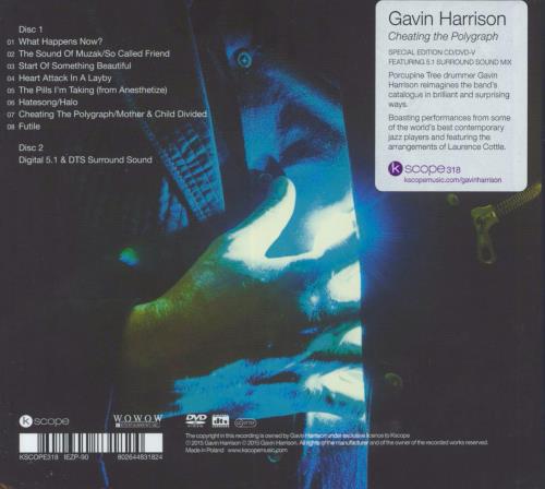 Gavin Harrison Cheating The Polygraph 2-disc CD/DVD set UK 5392DCH813383