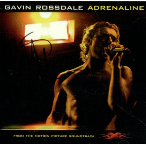 Gavin Rossdale Adrenaline - Autographed CD single (CD5 / 5") US GVSC5AD427128