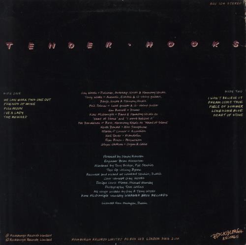 Gay & Terry Woods Tender Hooks vinyl LP album (LP record) UK 3WILPTE792841