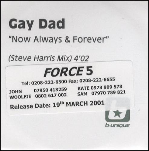 Gay Dad Now Alway & Forever CD-R acetate UK GYDCRNO178153