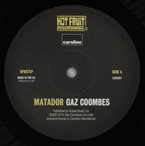 Gaz Coombes Matador vinyl LP album (LP record) UK IF-LPMA805508