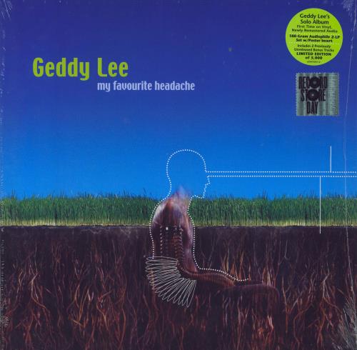 Geddy Lee My Favourite Headache -180g + Hype Sticker 2-LP vinyl record set (Double LP Album) US GDY2LMY793558