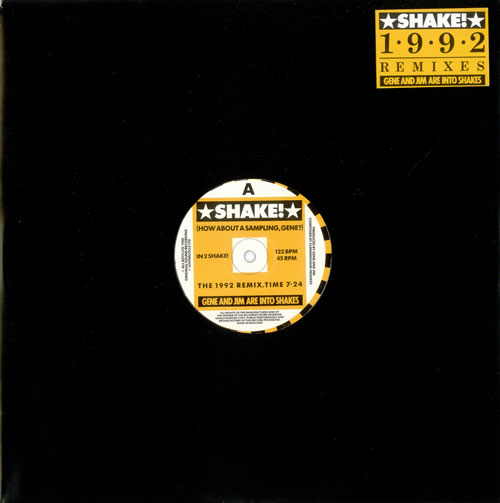 Gene And Jim Shake! 1992 Remixes 12" vinyl single (12 inch record / Maxi-single) UK GJZ12SH505002