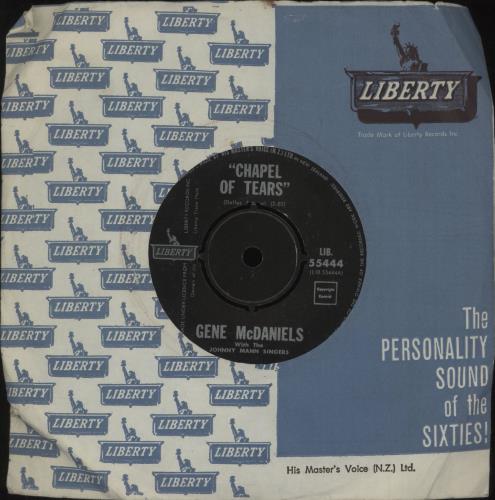 Gene McDaniels Chapel Of Tears 7" vinyl single (7 inch record / 45) New Zealand GN407CH677448