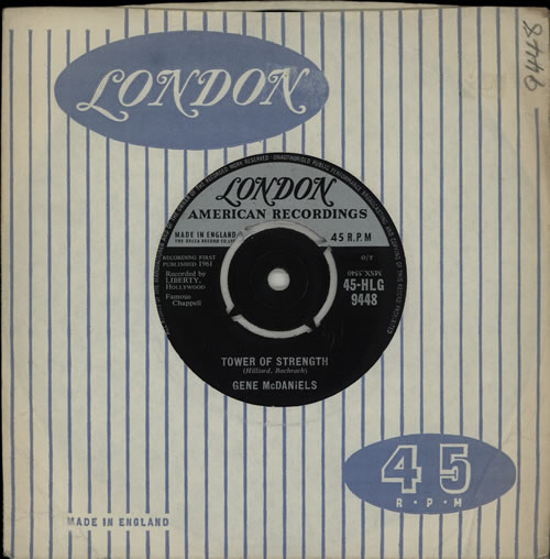 Gene McDaniels Tower Of Strength 7" vinyl single (7 inch record / 45) UK GN407TO572059