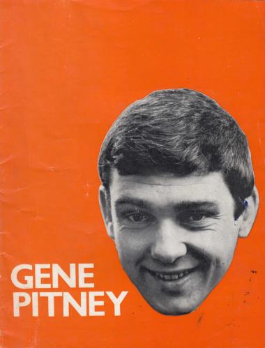 Gene Pitney Concert Programme tour programme UK GPTTRCO697045
