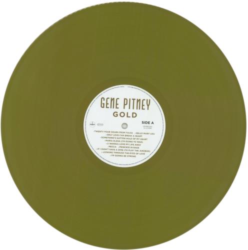 Gene Pitney Gold - Gold Vinyl vinyl LP album (LP record) UK GPTLPGO849255