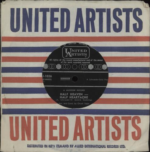 Gene Pitney Half Heaven - Half Heartache 7" vinyl single (7 inch record / 45) New Zealand GPT07HA677520