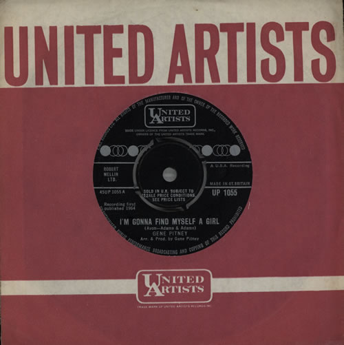 Gene Pitney I'm Gonna Find Myself A Girl 7" vinyl single (7 inch record / 45) UK GPT07IM571558