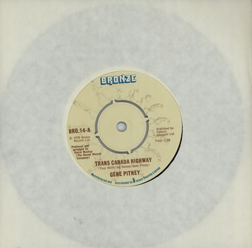 Gene Pitney Trans Canada Highway 7" vinyl single (7 inch record / 45) UK GPT07TR572832
