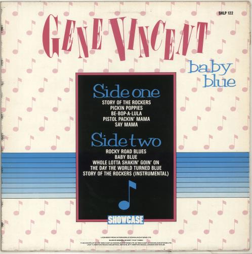 Gene Vincent Baby Blue vinyl LP album (LP record) UK GNVLPBA704493