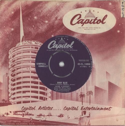 Gene Vincent Baby Blue 7" vinyl single (7 inch record / 45) UK GNV07BA723344