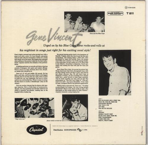 Gene Vincent Gene Vincent And The Blue Caps vinyl LP album (LP record) French GNVLPGE733720