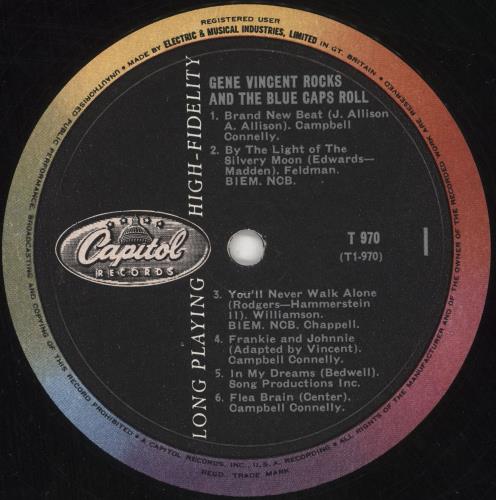 Gene Vincent Gene Vincent Rocks! vinyl LP album (LP record) UK GNVLPGE740631