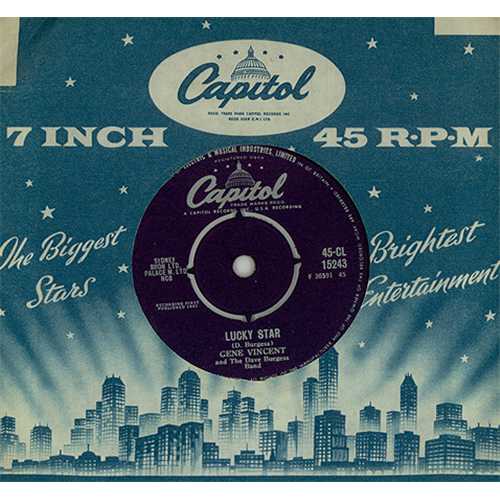 Gene Vincent Lucky Star 7" vinyl single (7 inch record / 45) UK GNV07LU406313