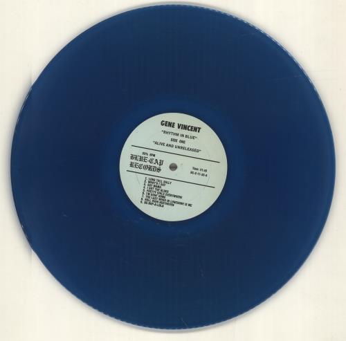 Gene Vincent Rhythm In Blue vinyl LP album (LP record) Canadian GNVLPRH691907