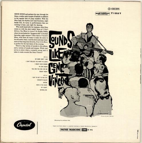 Gene Vincent Sounds Like Gene Vincent vinyl LP album (LP record) French GNVLPSO705182