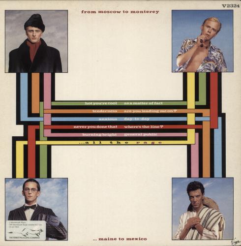 General Public All The Rage vinyl LP album (LP record) UK GPLLPAL552507