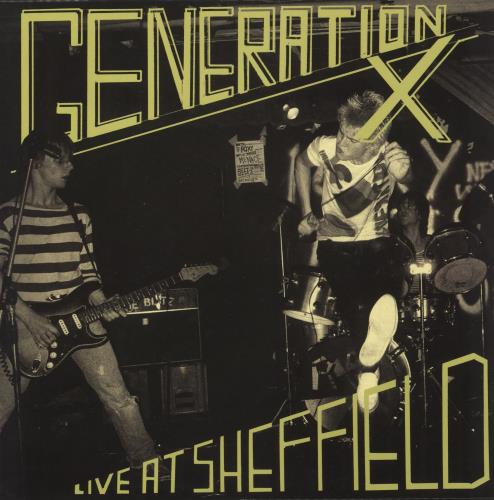 Generation X Live At Sheffield vinyl LP album (LP record) Spanish GEXLPLI866927