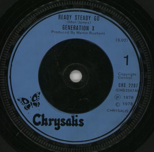 Generation X Ready Steady Go + Sleeve 7" vinyl single (7 inch record / 45) UK GEX07RE116434