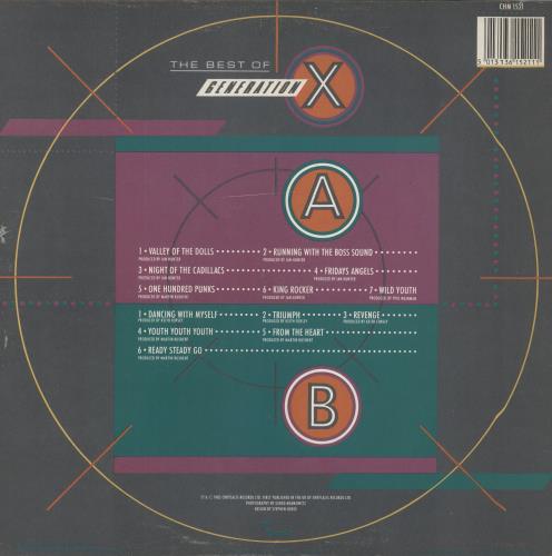 Generation X The Best Of Generation X - stickered p/s vinyl LP album (LP record) UK GEXLPTH850146