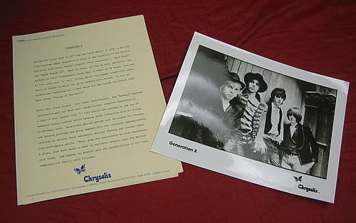 Generation X Valley Of The Dolls media press pack US GEXPPVA341205