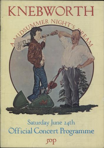 Genesis A Midsummer Nights Dream + Insert tour programme UK GENTRAM665372