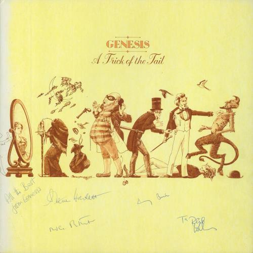 Genesis A Trick Of The Tail - Autographed - Dutch Sleeve - EX vinyl LP album (LP record) UK GENLPAT815295