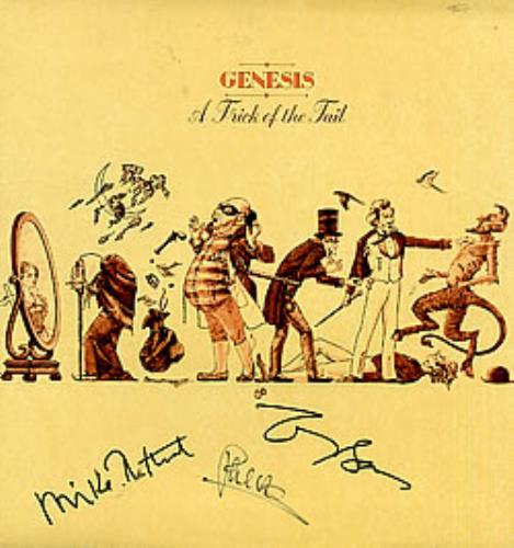 Genesis A Trick Of The Tail - Autographed vinyl LP album (LP record) UK GENLPAT278921
