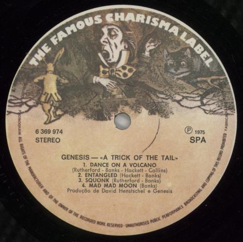 Genesis A Trick Of The Tail vinyl LP album (LP record) Portuguese GENLPAT296336