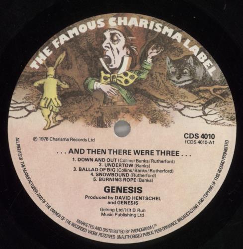 Genesis And Then There Were Three - 1st - EX vinyl LP album (LP record) UK GENLPAN186440