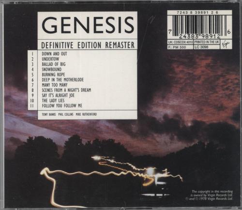 Genesis And Then There Were Three - Remaster CD album (CDLP) UK GENCDAN47660