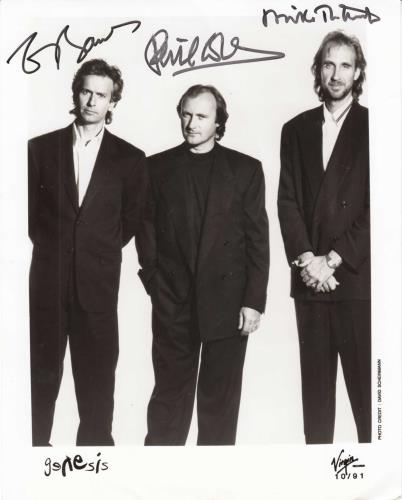 Genesis Autographed Photograph photograph UK GENPHAU258508