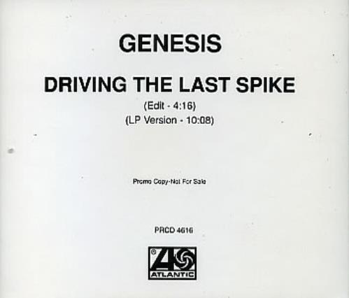 Genesis Driving The Last Spike CD single (CD5 / 5") US GENC5DR286868