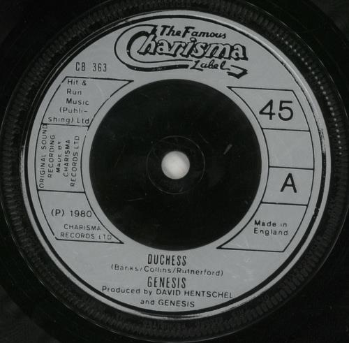 Genesis Duchess 7" vinyl single (7 inch record / 45) UK GEN07DU28130