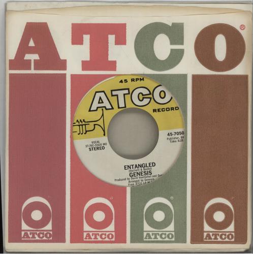Genesis Entangled 7" vinyl single (7 inch record / 45) US GEN07EN672497