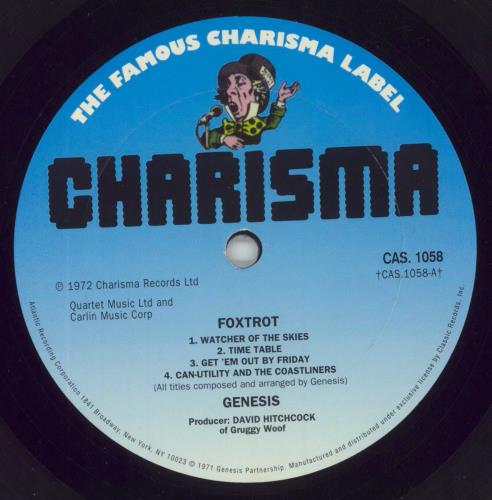 Genesis Foxtrot - 200 Gram Vinyl vinyl LP album (LP record) US GENLPFO411755