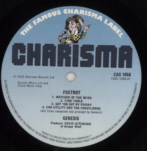 Genesis Foxtrot - blue label - EX vinyl LP album (LP record) UK GENLPFO586164