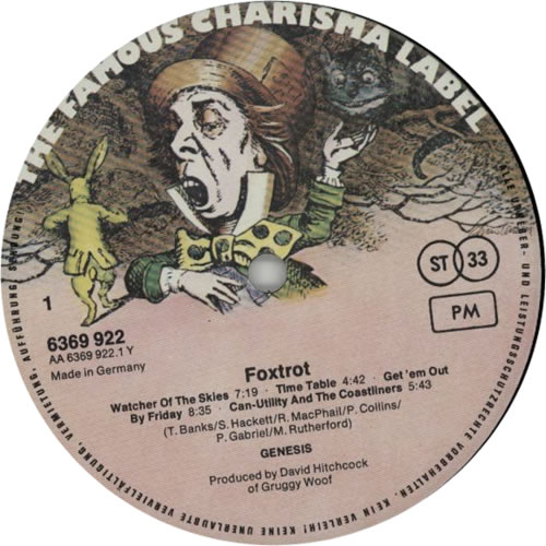 Genesis Foxtrot vinyl LP album (LP record) German GENLPFO599879
