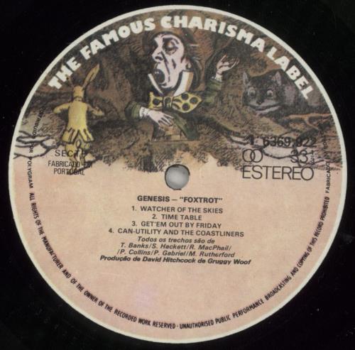 Genesis Foxtrot vinyl LP album (LP record) Portuguese GENLPFO753340