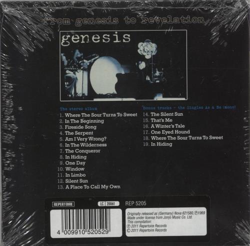 Genesis From Genesis To Revelation - Sealed CD album (CDLP) UK GENCDFR876428