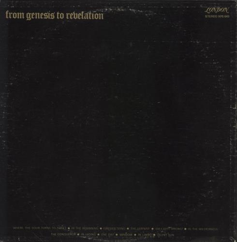 Genesis From Genesis To Revelation vinyl LP album (LP record) Canadian GENLPFR234918