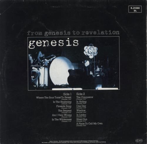 Genesis From Genesis To Revelation vinyl LP album (LP record) German GENLPFR579242