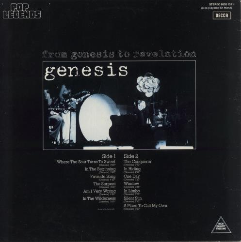 Genesis From Genesis To Revelation vinyl LP album (LP record) Dutch GENLPFR91602