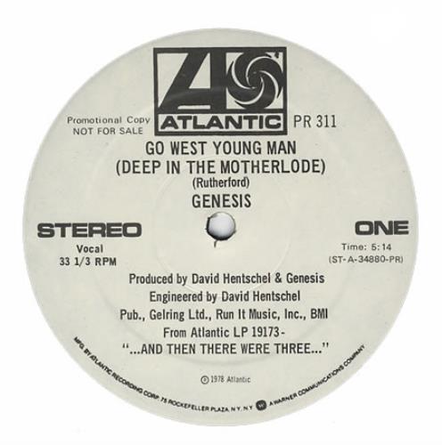 Genesis Go West Young Man 12" vinyl single (12 inch record / Maxi-single) US GEN12GO78258