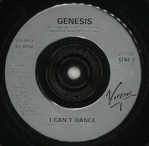 Genesis I Can't Dance 7" vinyl single (7 inch record / 45) UK GEN07IC45190