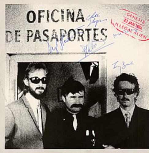 Genesis Illegal Alien - Autographed 12" vinyl single (12 inch record / Maxi-single) UK GEN12IL242931